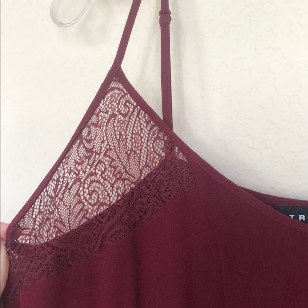 Burgundy Crepe Cami